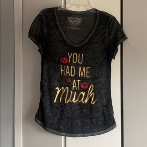 Rockstar girl lips graphic tshirt - large